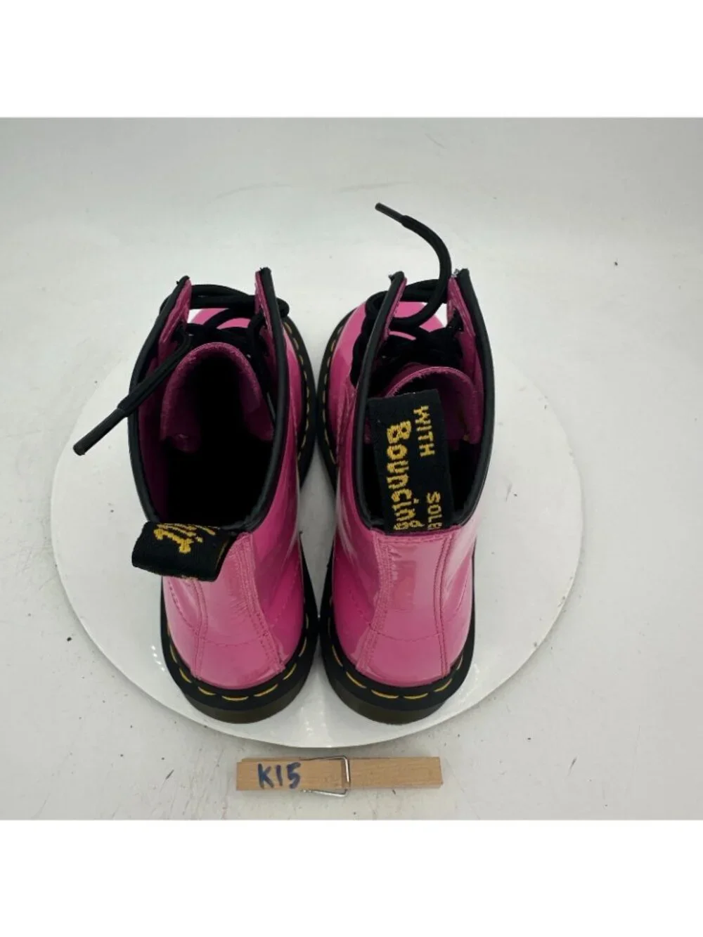 Dr. Martens Women Size 6 Men 5 Hot Pink Leather 8 Hole Lace Up Combat Boot